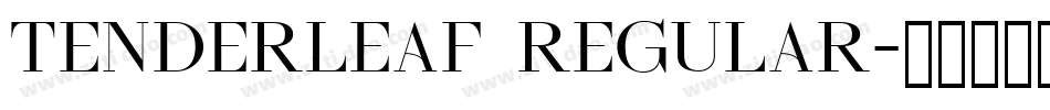 Tenderleaf Regular字体转换